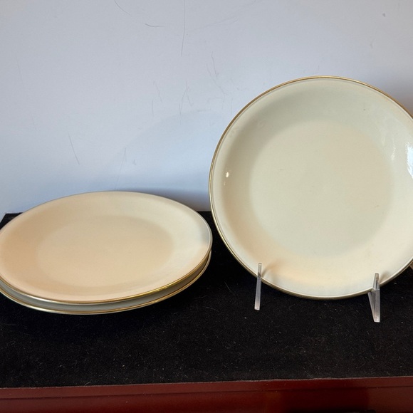 Other - Vintage set of 3 Furstenberg Germany salad plates pattern 0456 gold trim on rim
